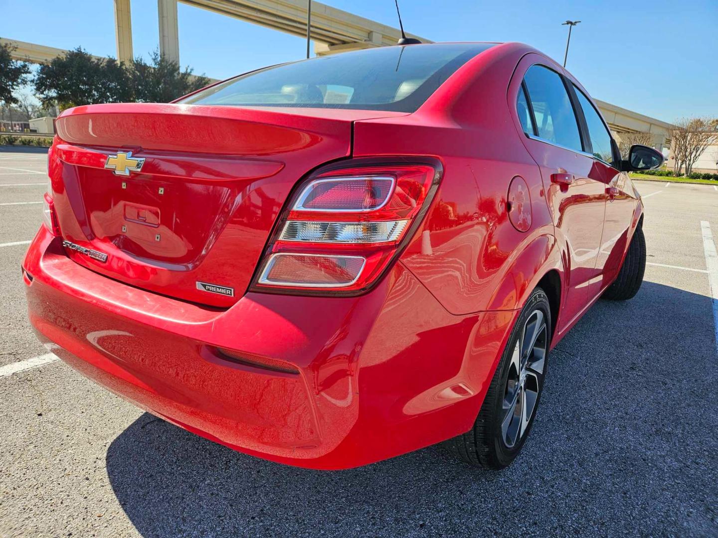 2017 Red Chevrolet Sonic (1G1JF5SB7H4) , located at 5005 Telephone Rd., Houston, TX, 77087, (713) 641-0980, 29.690666, -95.298683 - Photo#2